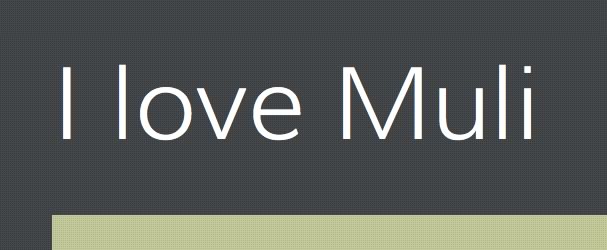 ilovemuli