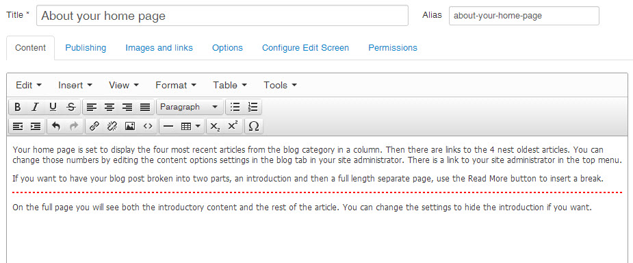 joomla article editor