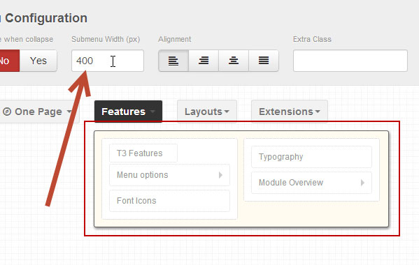increase T3 sub menu width