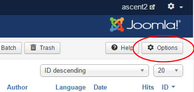 Joomal article global options