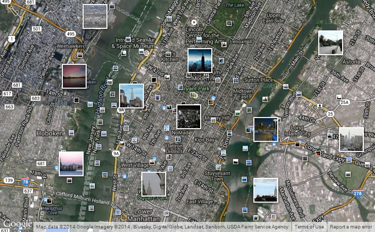 screenshot panoramio new york tag empire state building