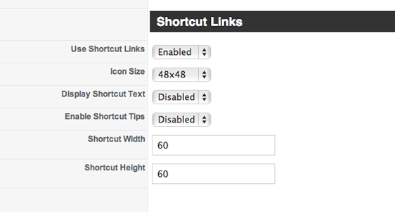 shortcutLinks