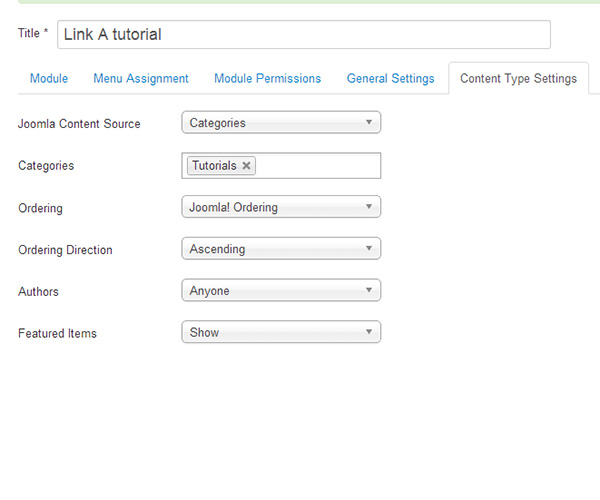 content type settings